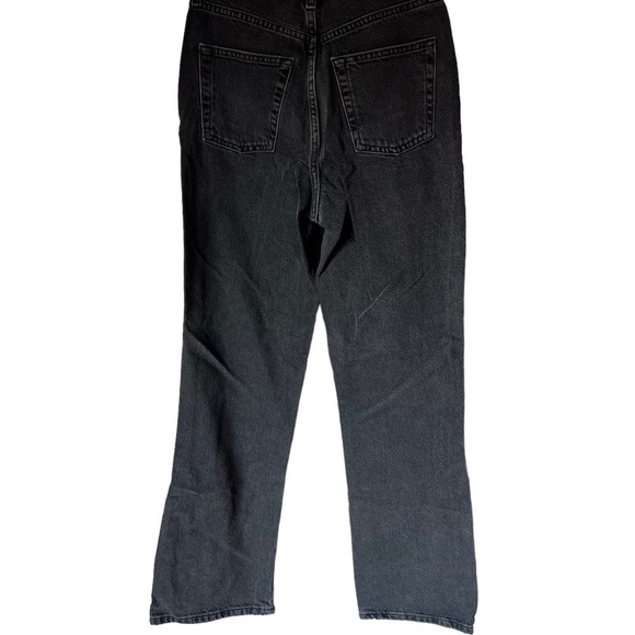 16. NWT Topshop Black Button Fly Jeans with Spilts on Sides - Picture 7 of 8